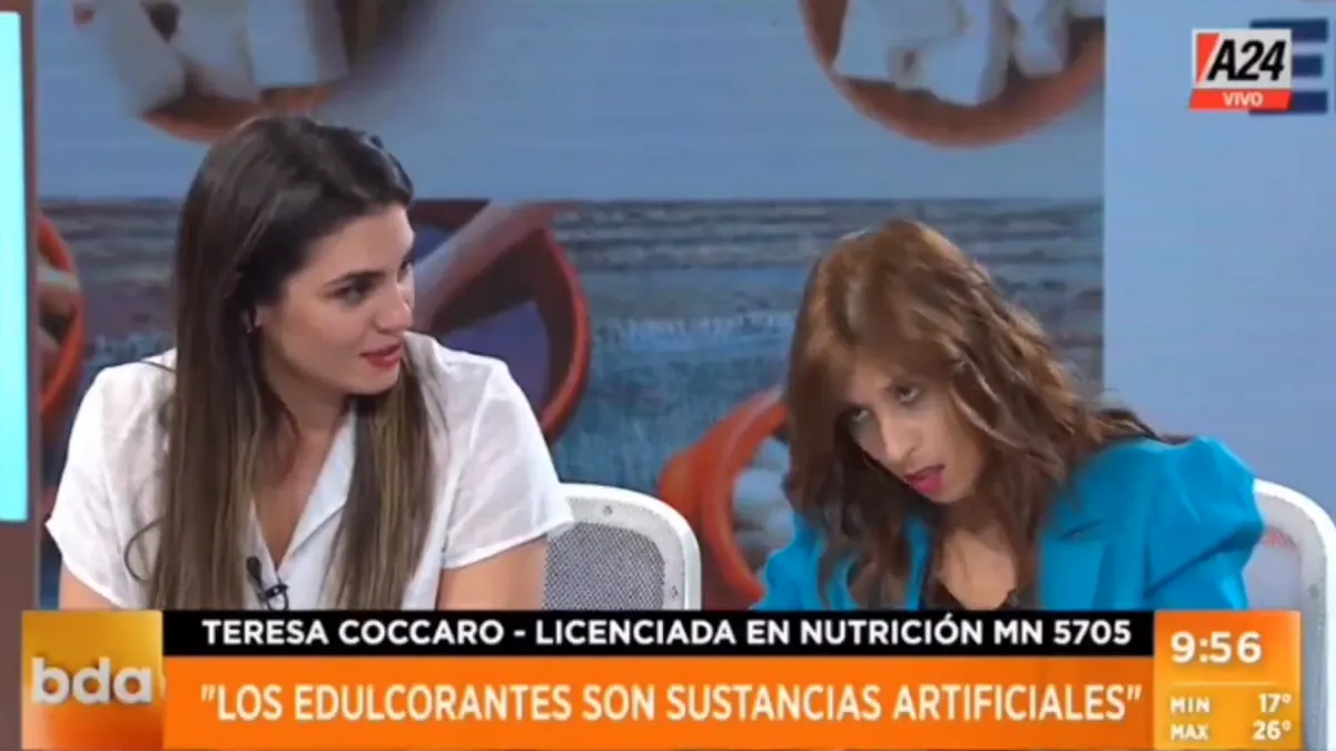 Nutricionista se desmaya frente a las cámaras de TV en vivo