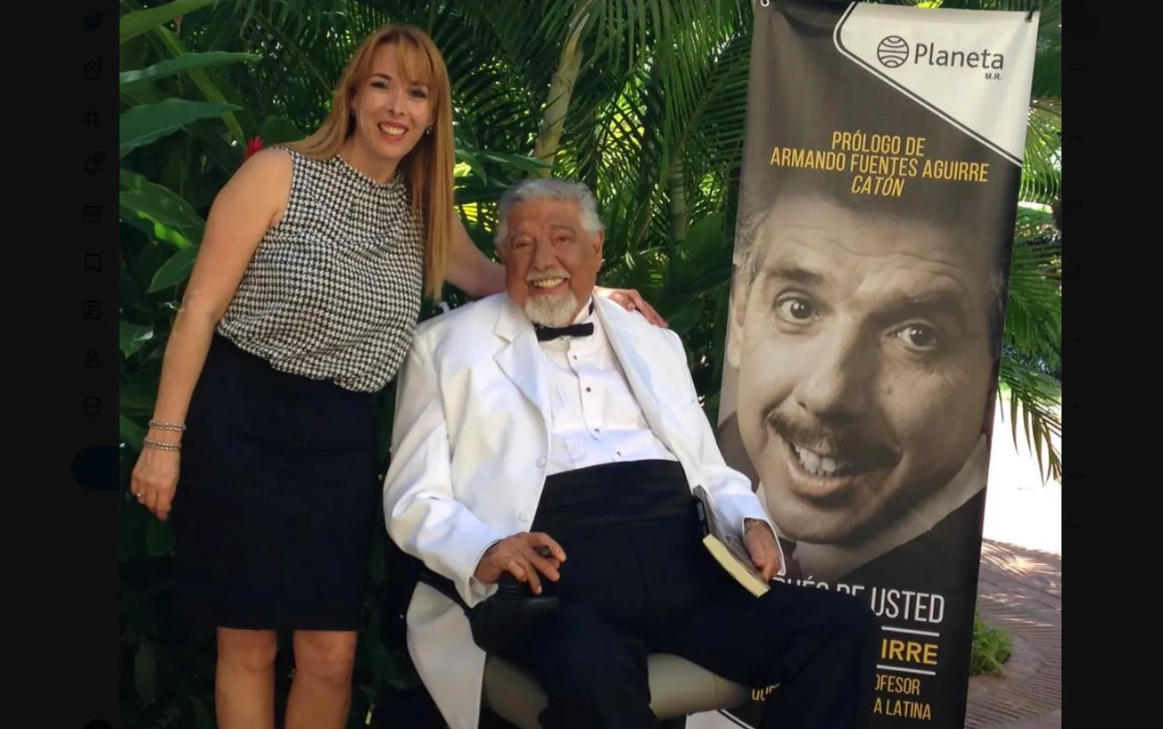 Profesor Jirafales y Verónica Aguirre