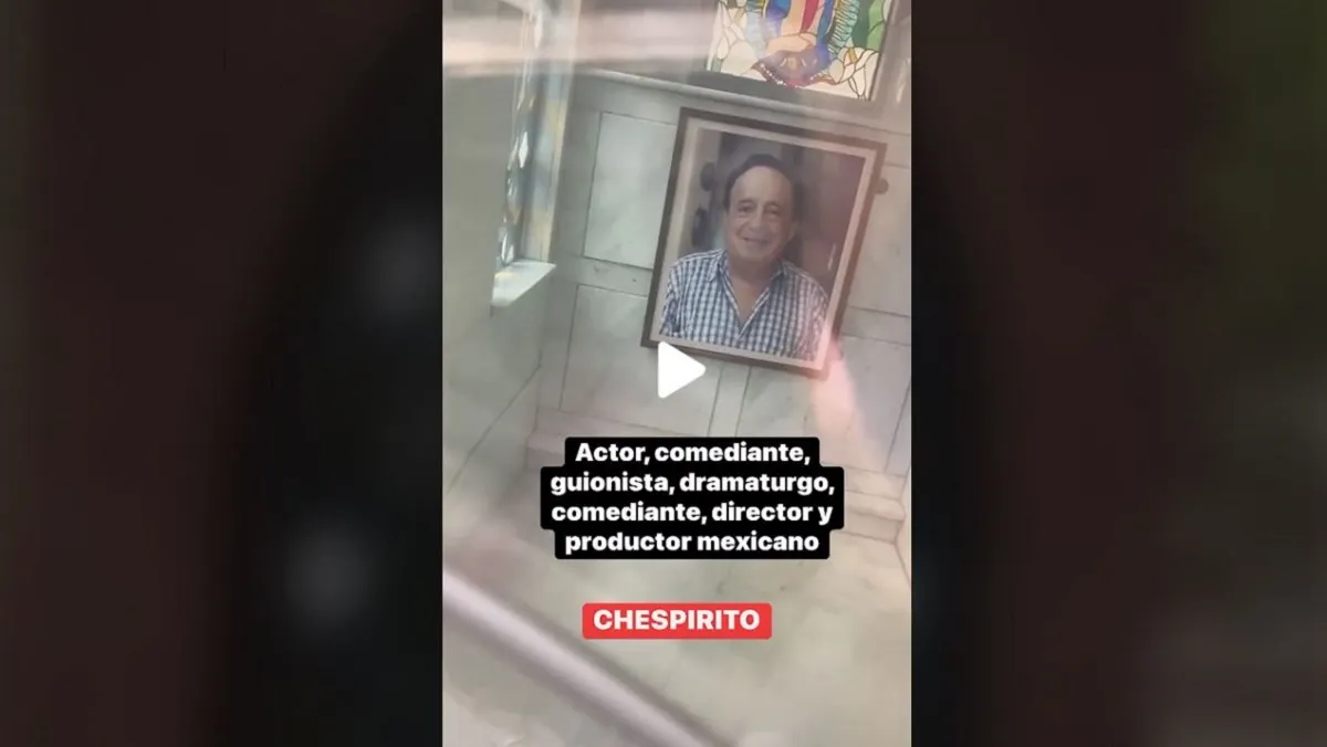 Se viraliza video de la tumba de Roberto Gómez Bolaños en Ciudad de México