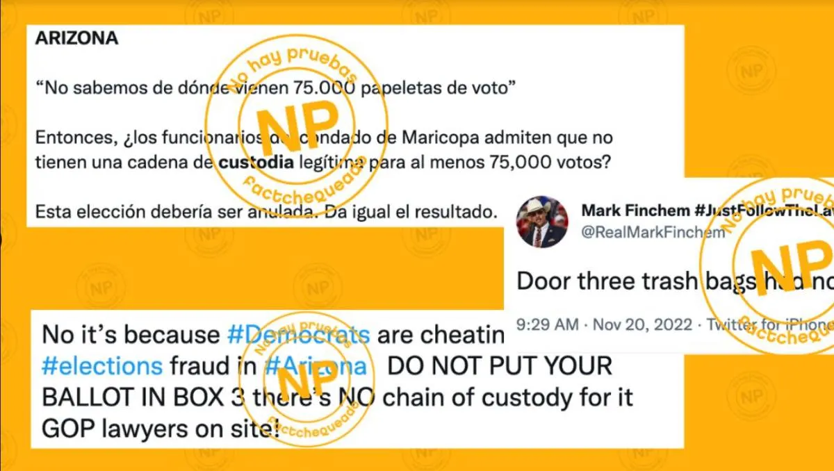 No hay evidencias de que se haya roto la cadena de custodia de papeletas electorales en Maricopa, Arizona: te explicamos cómo