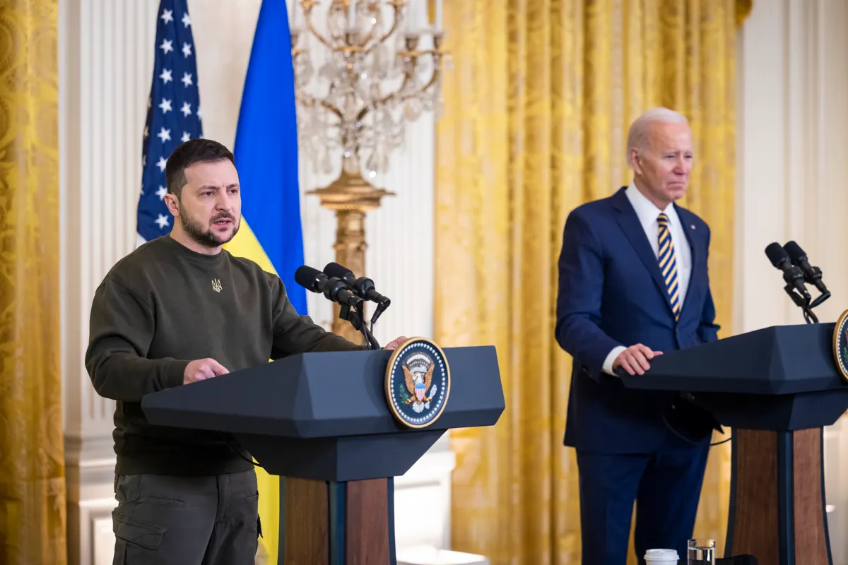 “Le daremos a Ucrania lo que necesita para ser exitoso”: Biden y Zelensky en conferencia de prensa