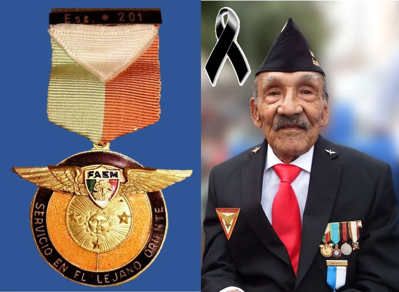 Murió el último de los veteranos mexicanos de la Segunda Guerra Mundial