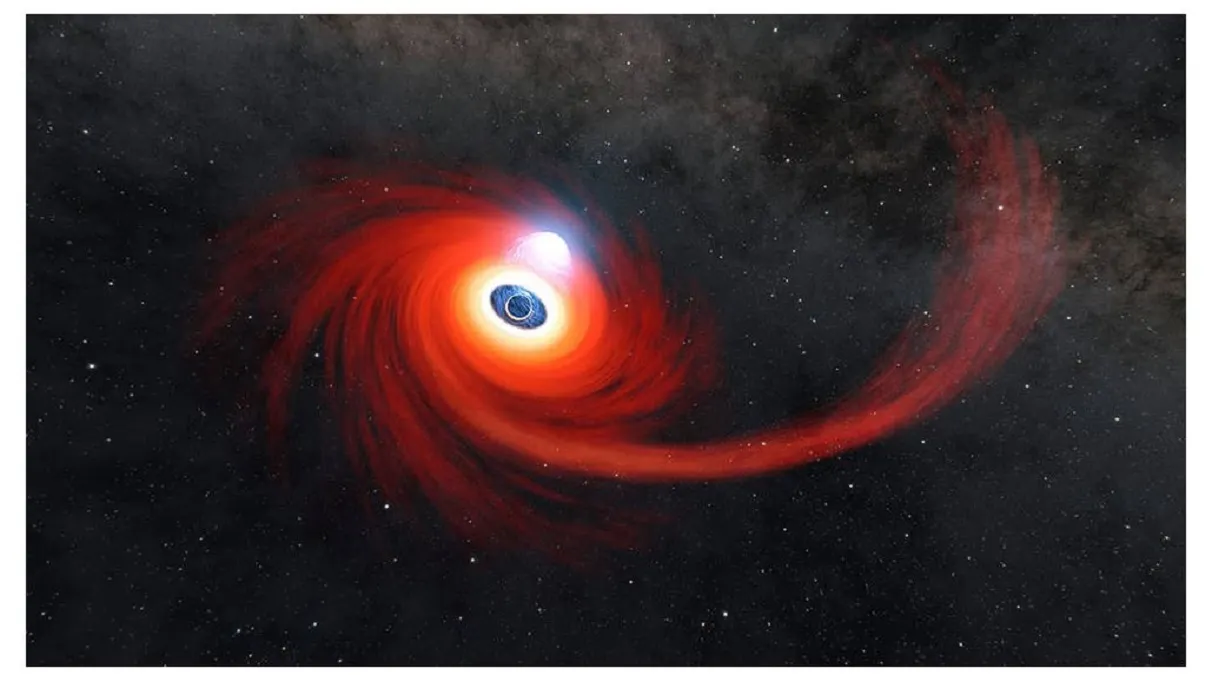 Telescopios de la NASA captan un agujero negro comiéndose una estrella