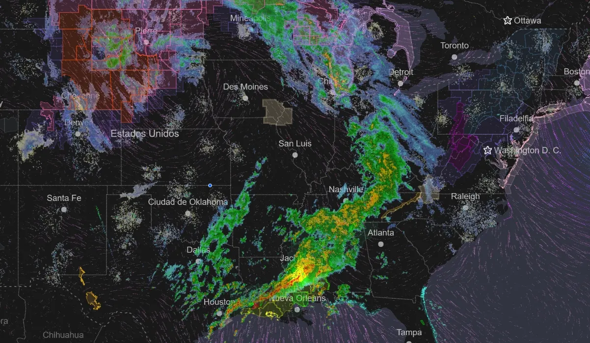 Tormenta deja dos fallecidos y numerosos daños en Texas, Oklahoma y Louisiana