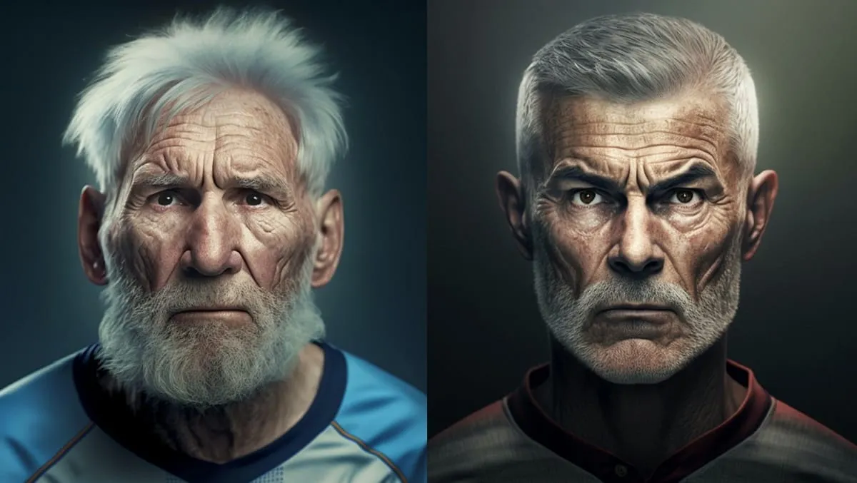 Artista recrea con inteligencia artificial cómo lucirían estos futbolistas cuando estén mayores