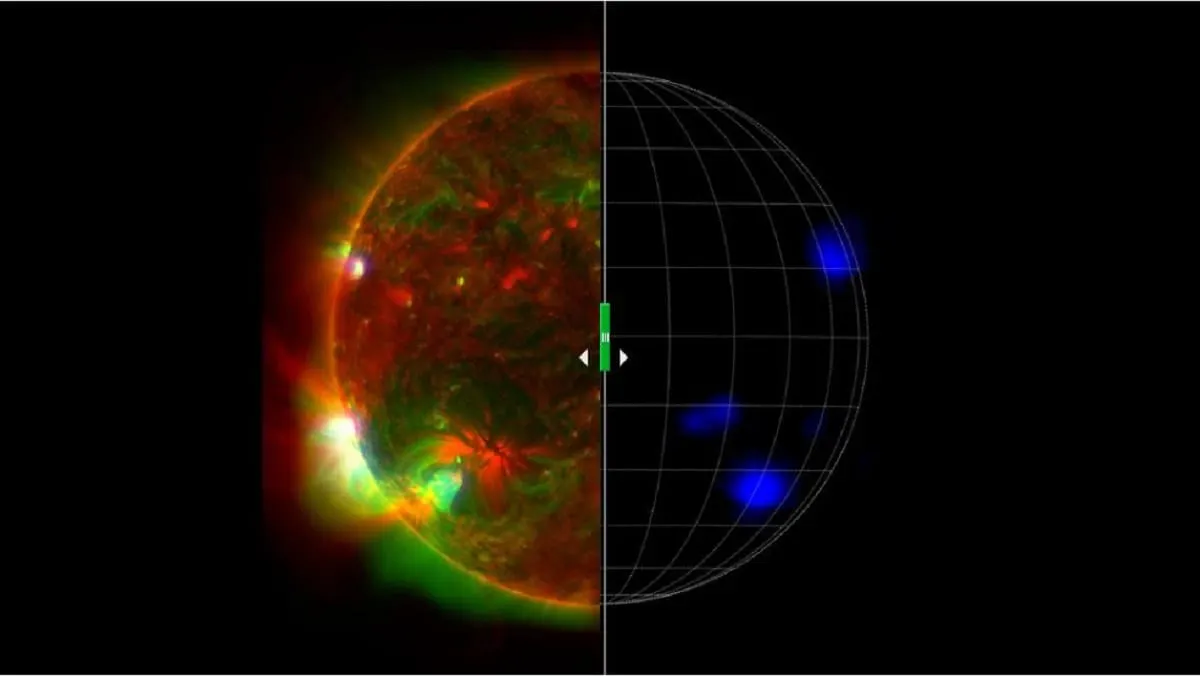 NASA comparte una imagen del Sol con un nuevo tipo de luz