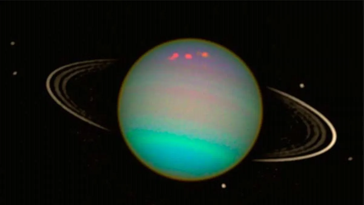 Telescopio Hubble muestra captura de Urano anillado y sus seis lunas