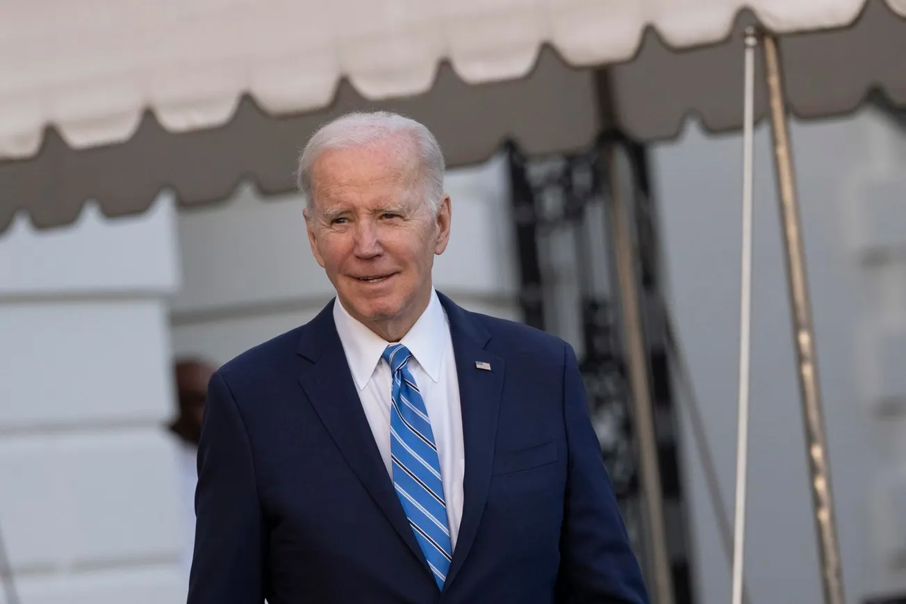 US President Biden departs the White House