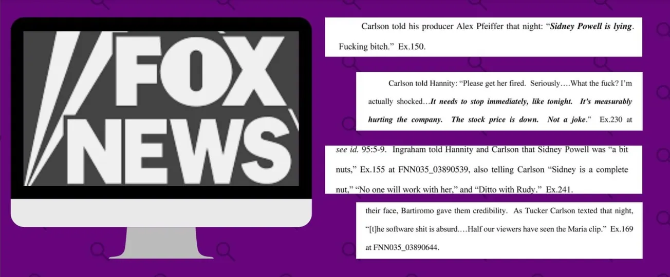 Lo que ha revelado la demanda de Dominion contra Fox News