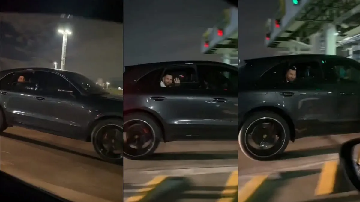 Se encuentran a Messi en una autopista de Buenos Aires y esta fue su reacción
