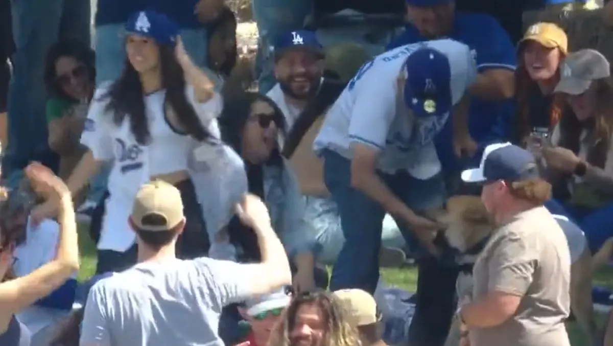 Un perrito atrapa la pelota luego de jonrón en el Spring Training de la MLB y se viraliza