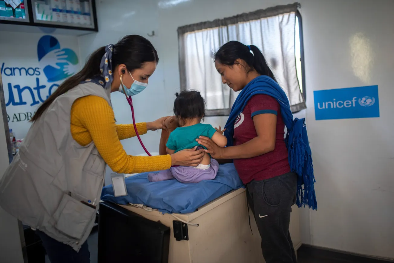 Los niños migrantes llegan con desnutrición a México