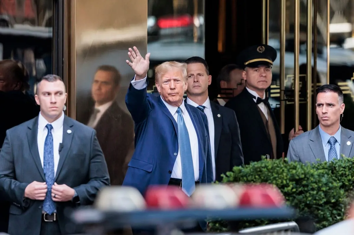 El expresidente de EE UU Donald J. Trump en Nueva York para declarar en un caso civil