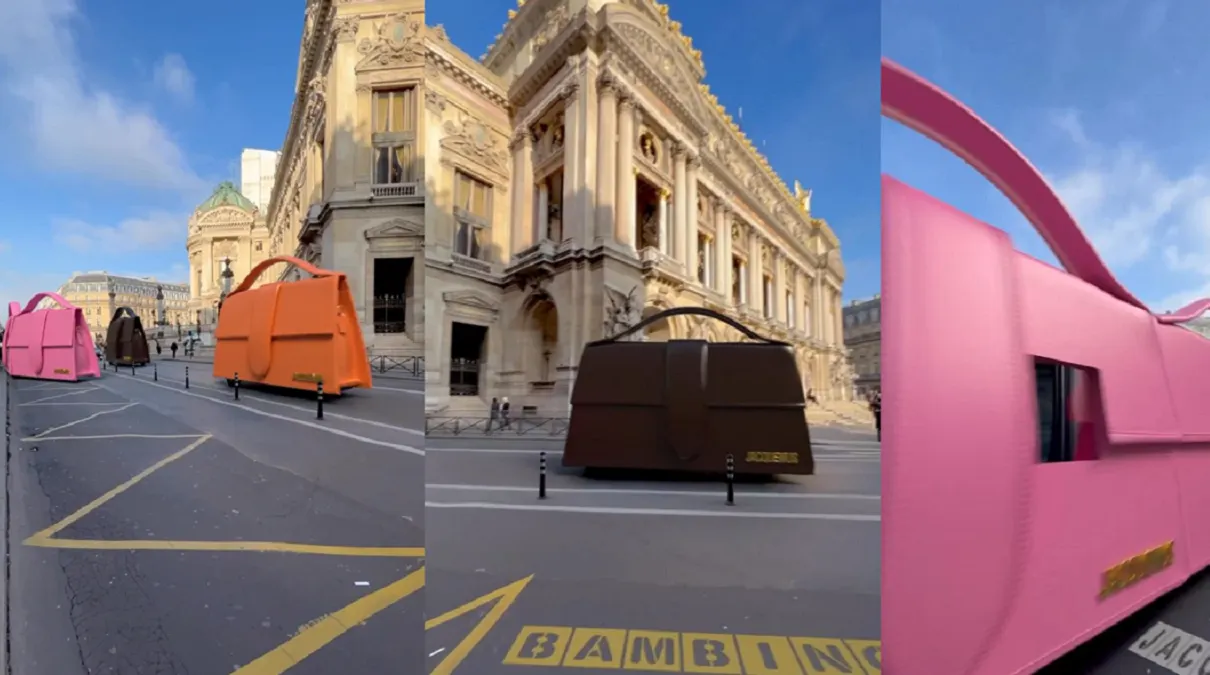 Campaña de moda con IA causa furor en París con buses carteras