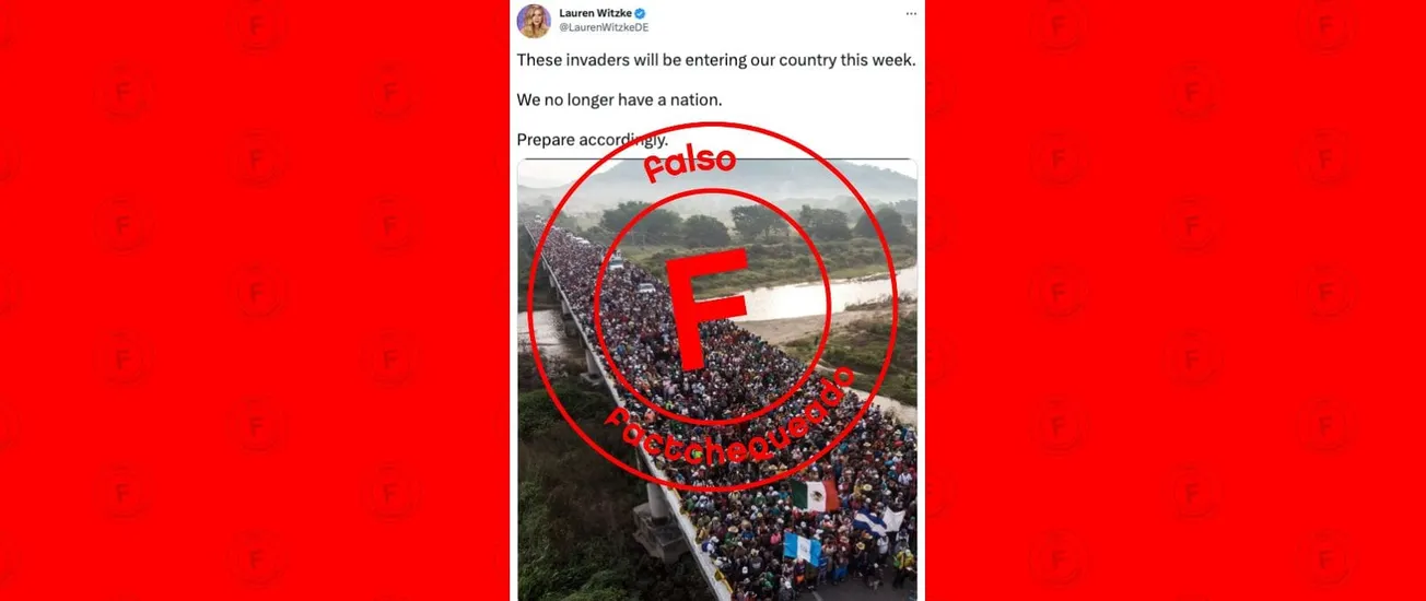 No, esta imagen no muestra a migrantes “invasores” que “entrarán a EE. UU. esta semana” cuando se levante Título 42, como afirmó una excandidata republicana: la foto es de 2018