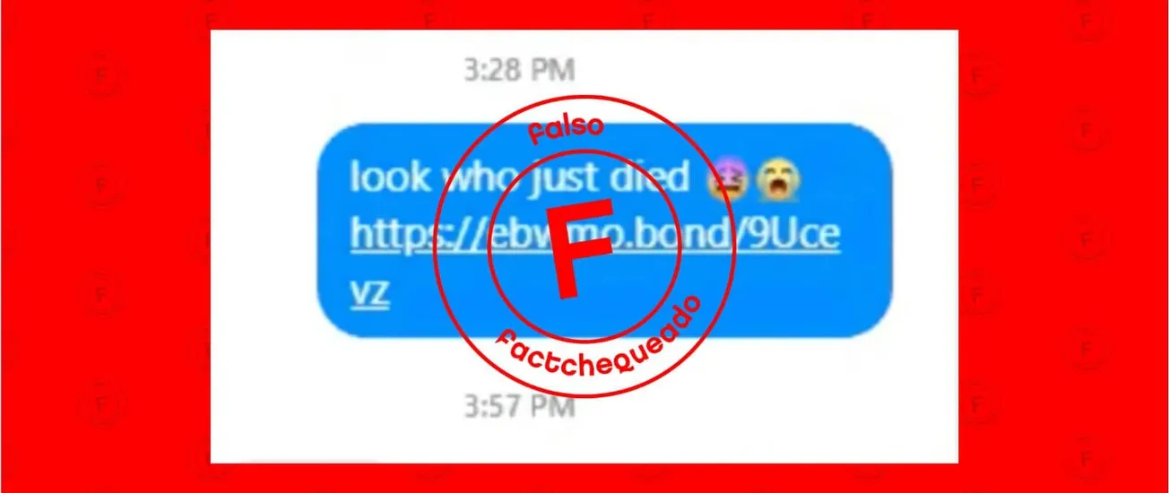 Cuidado con el mensaje “mira quien murió” que llega por Facebook Messenger