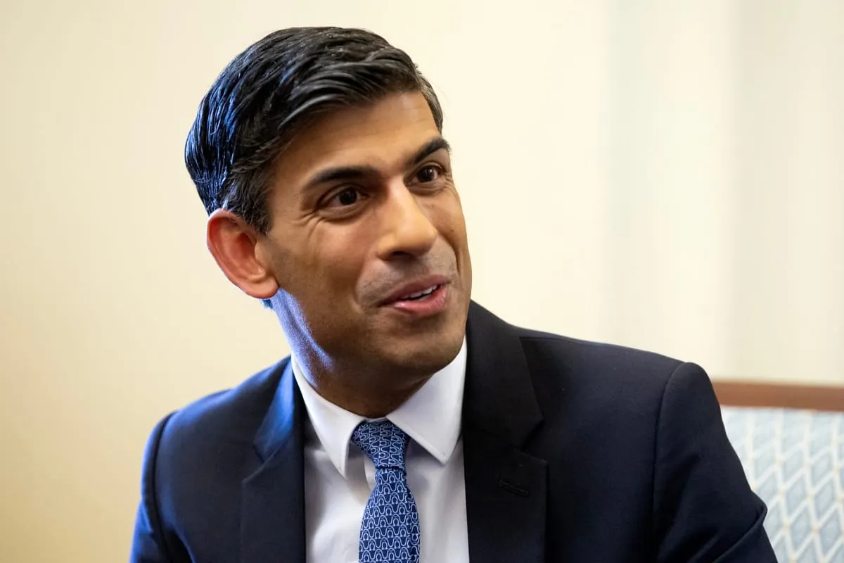 El Primer Ministro británico Rishi Sunak visita el Capitolio en Washington