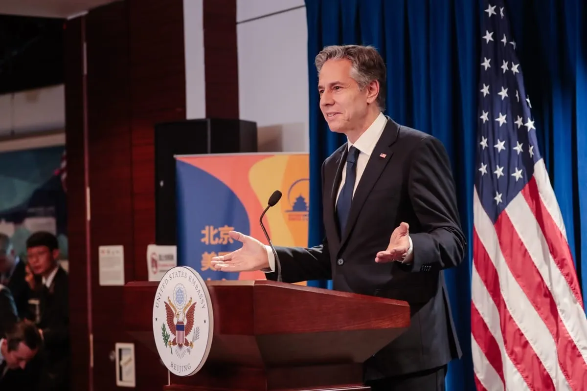 Antony Blinken visita Pekín relaciones EE.UU. China