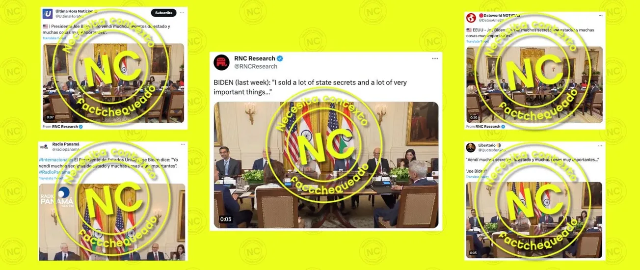 Necesita contexto el video de Biden en el que dice "yo vendí muchos secretos de Estado": dijo que estaba bromeando