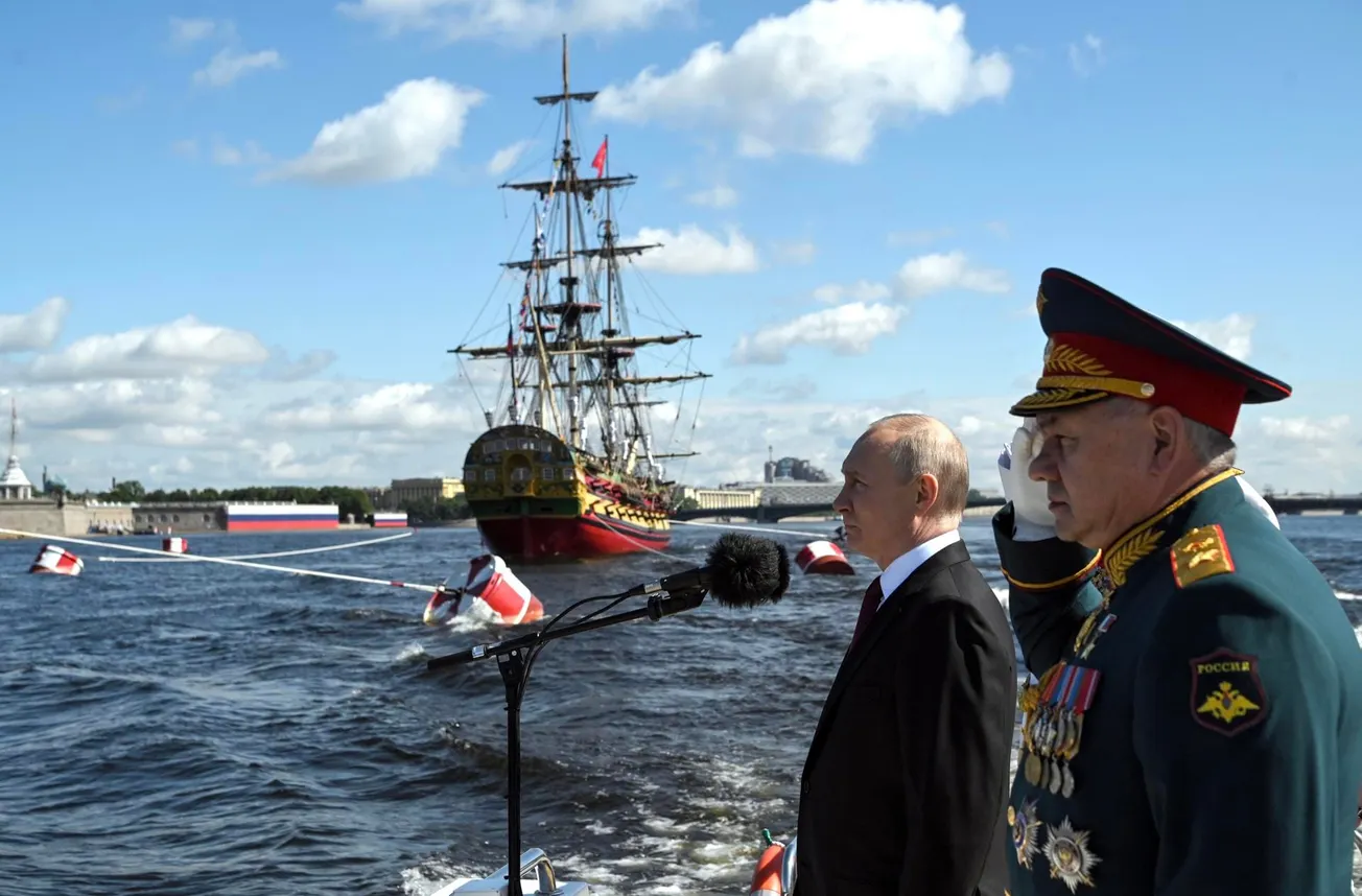 ussian Navy Day celebrations in St. Petersburg