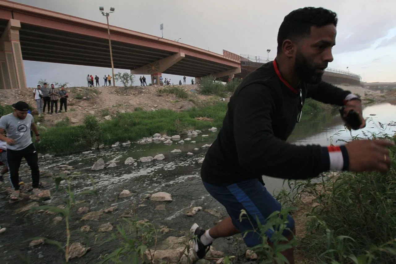 Inmigrantes en la frontera sur