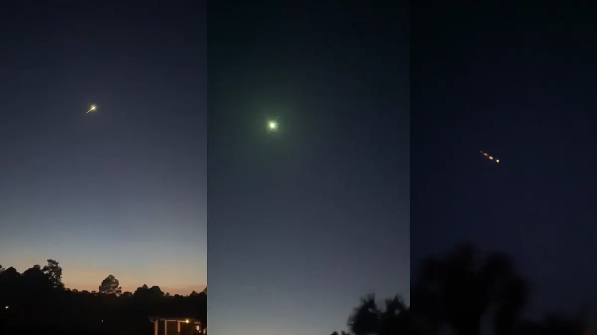 Bola de fuego verde atraviesa el cielo de Florida