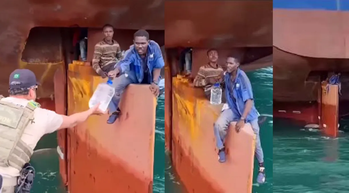 Cuatro polizones cruzaron el Atlántico en el timón de un barco