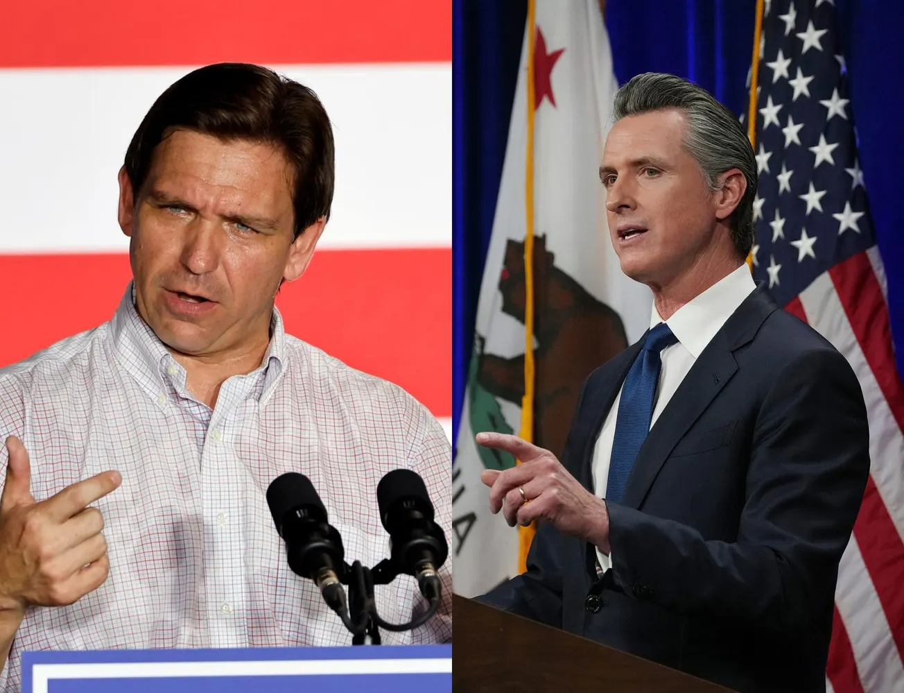 Newsom DeSantis debate