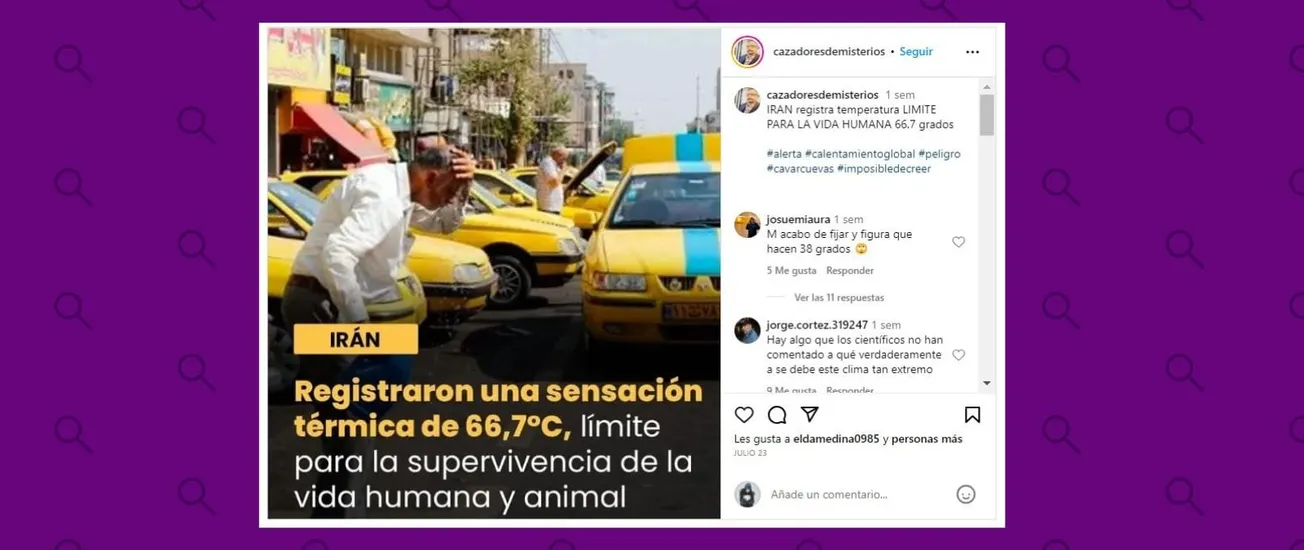 Sensación térmica nunca antes vista en Irán