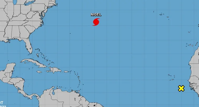 huracán Nigel se fortalece