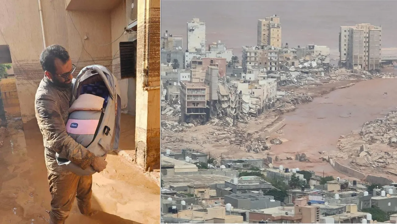 Inundación en Libia