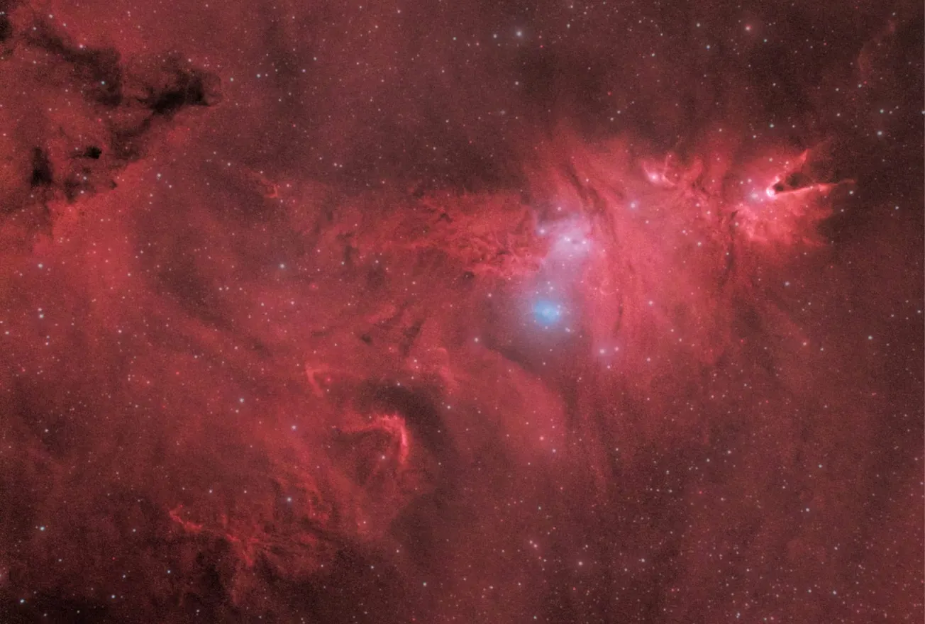 Explosión cósmica brilla