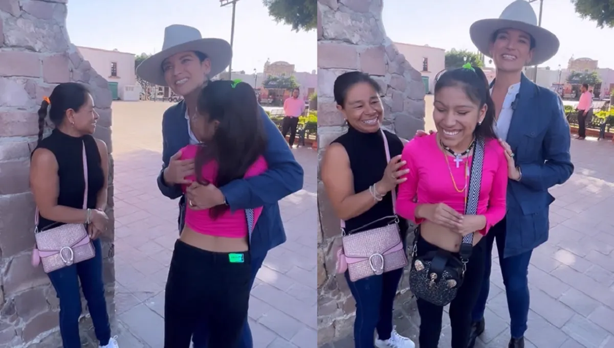 Natalia Jiménez sorprende a fan invidente y canta con ella en México