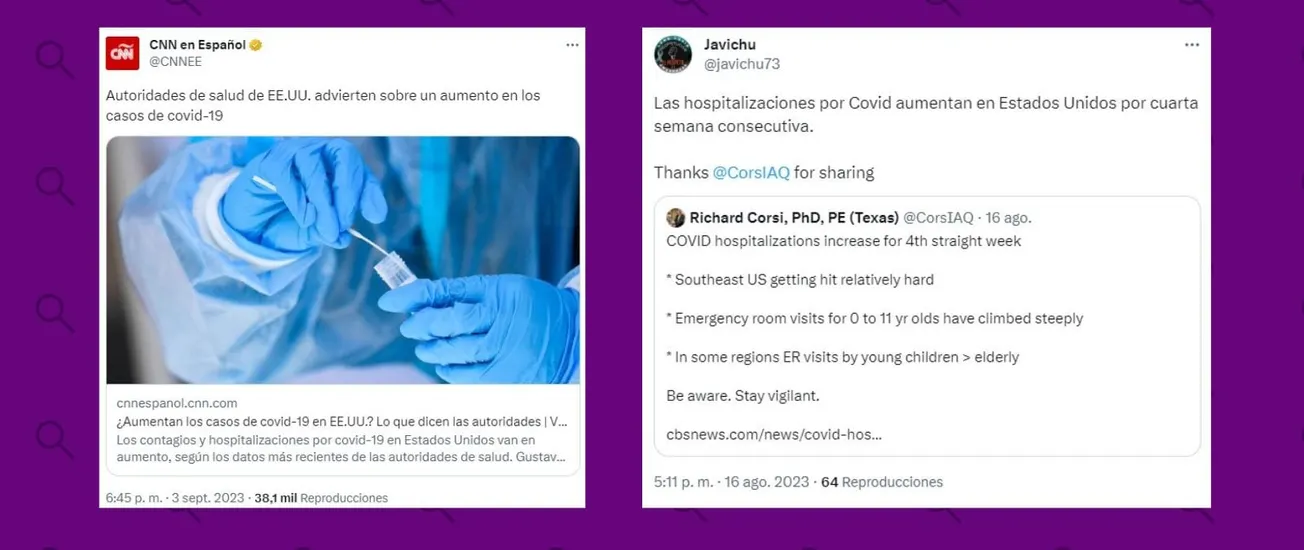 Aumento casos COVID EEUU