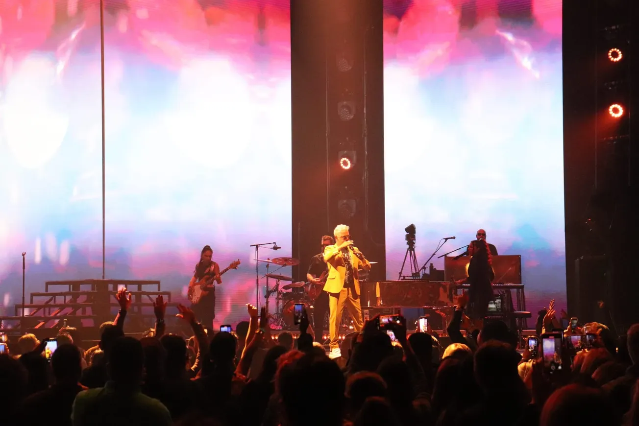 Alejandro Sanz da inicio a su concierto en DC. Foto. ETL