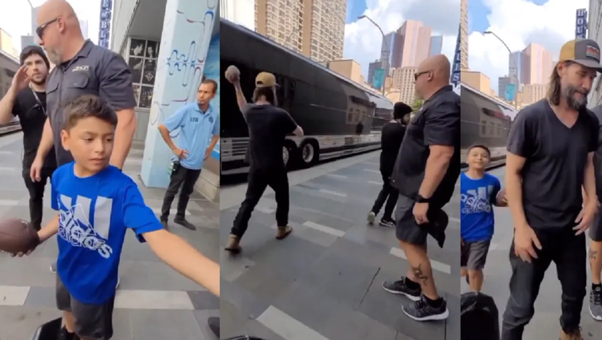 Keanu Reeves se viraliza al jugar pelota con un fanático