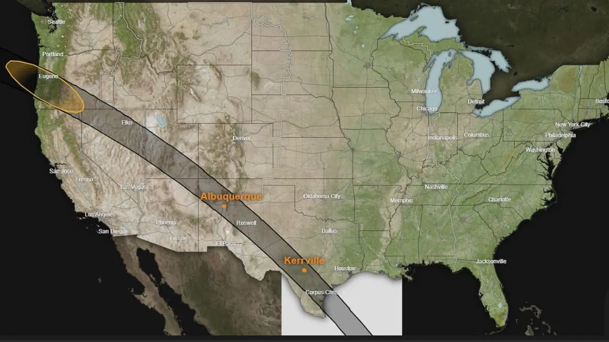 La NASA lanza mapa interactivo para seguir el eclipse anular de Sol el 14 de octubre