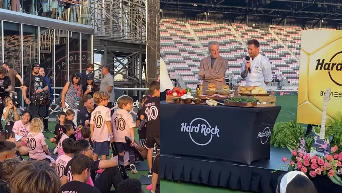 Niña hispana se viraliza durante presentación de la hamburguesa de Messi
