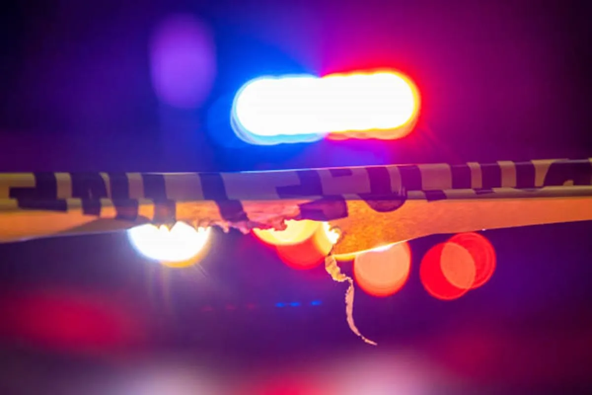 Luces de auto de policía