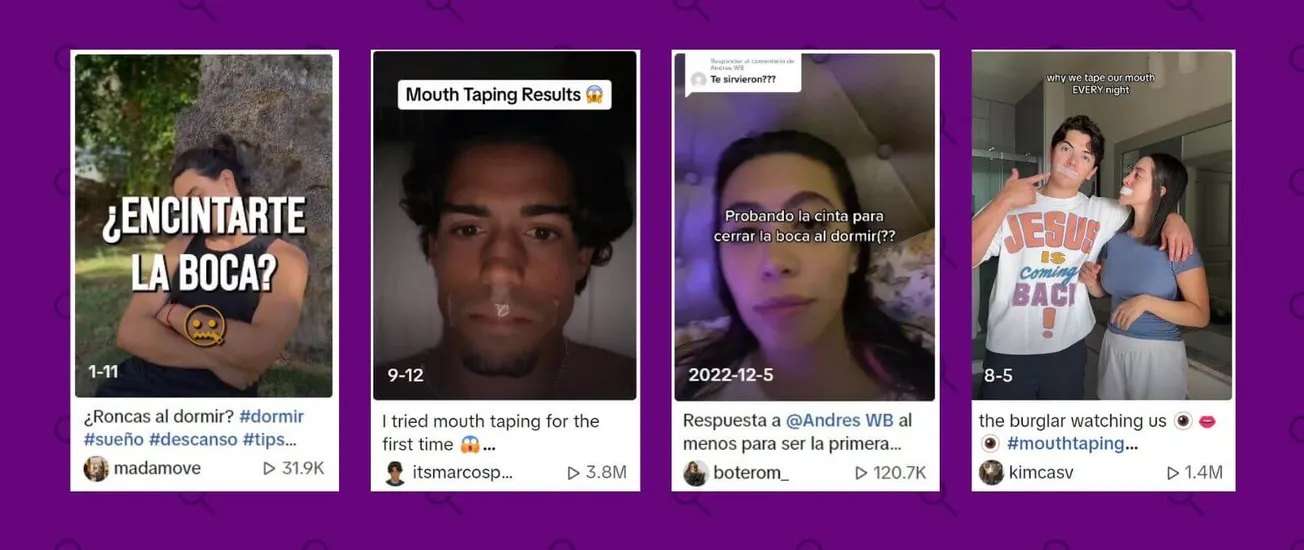 Taparse la boca para dormir lo que dicen