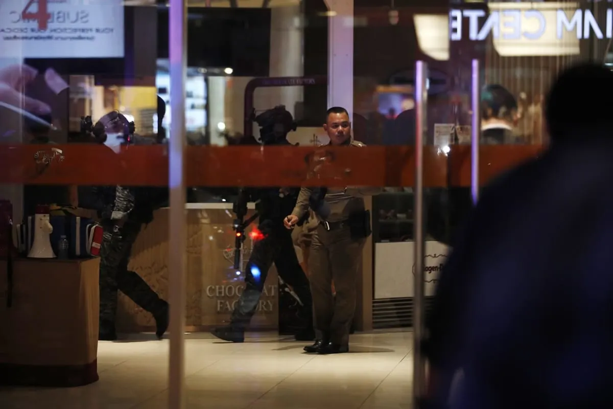 Tiroteo en un centro comercial de Bangkok deja 2 muertos y 5 heridos