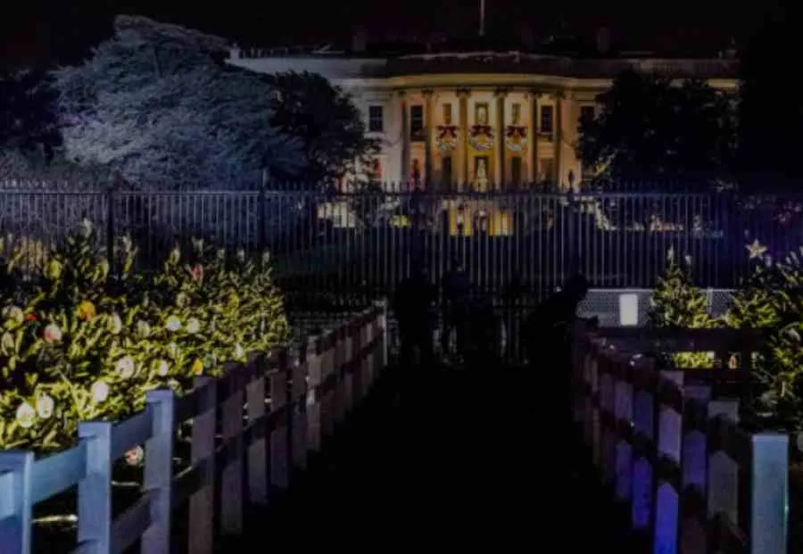 Arbol Nacional de Navidad - calles cortadas