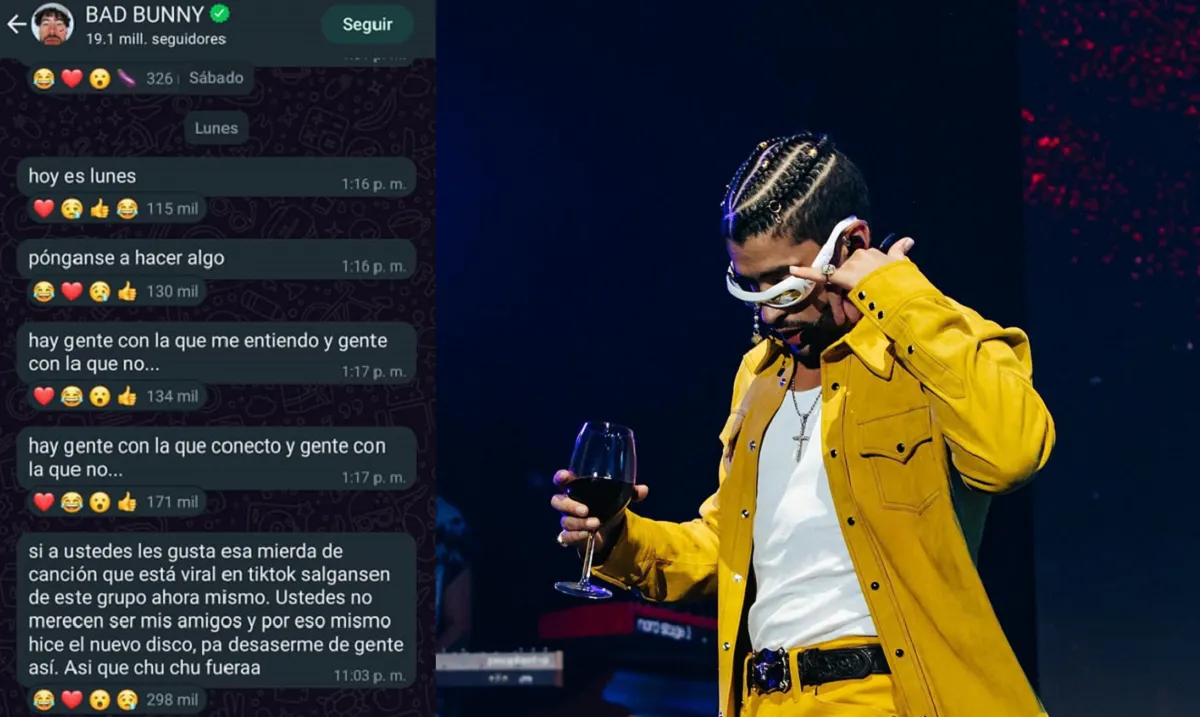 Bad Bunny se enoja por canción con su voz creada con IA