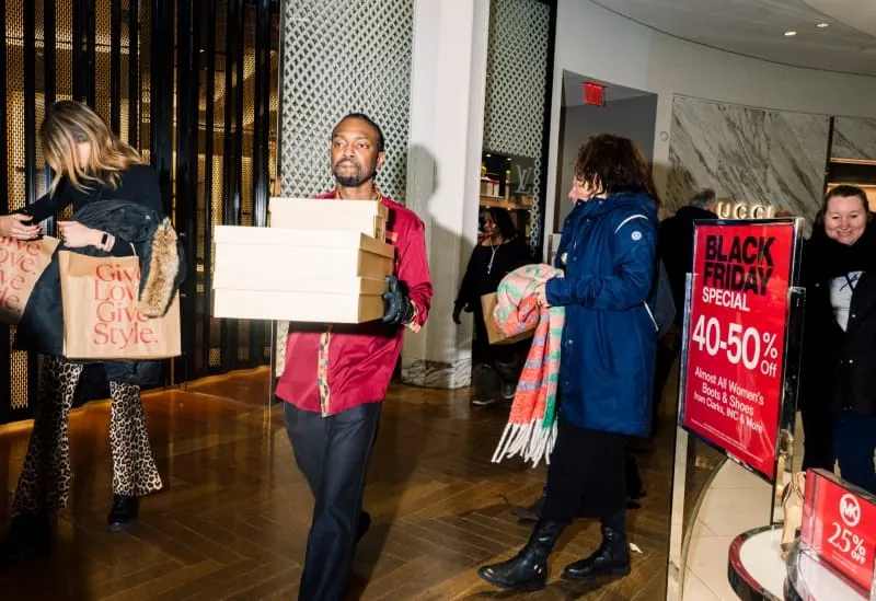 compradores de Black Friday