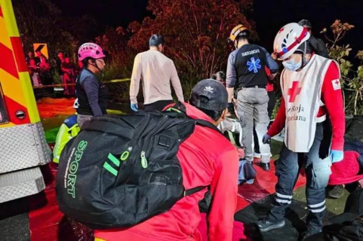 Accidente de autobús en Ecuador
