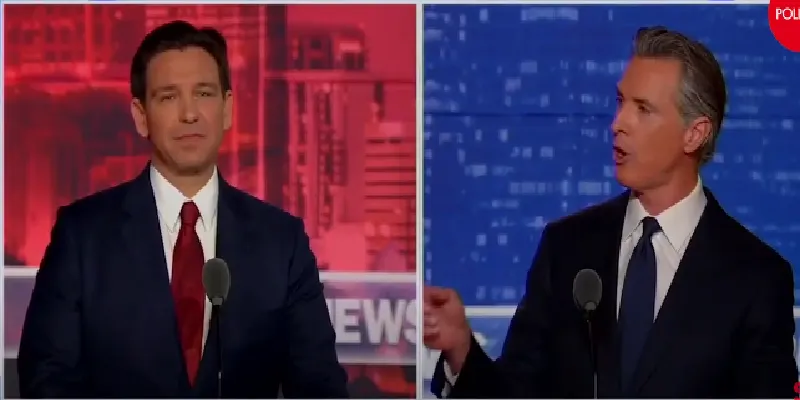 desantis debate contra newsom