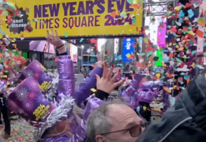 Times square celebración año nuevo