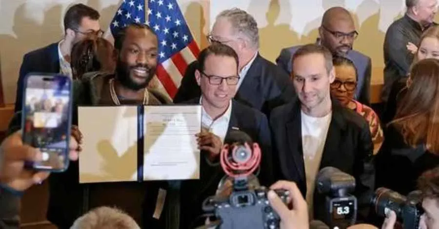 Josh Shapiro y Meek Mill