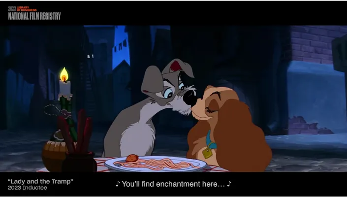 La dama y el vagabundo, una de las 25 peliculas que van a introducir a la Registro Cinematográfico Nacional.