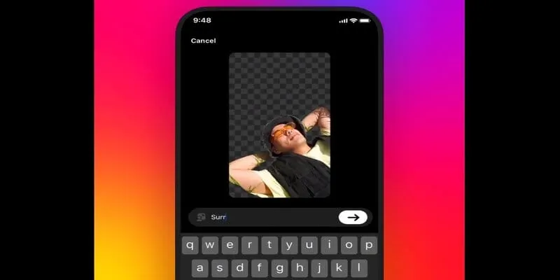 Instagram herramienta de edición de fondos
